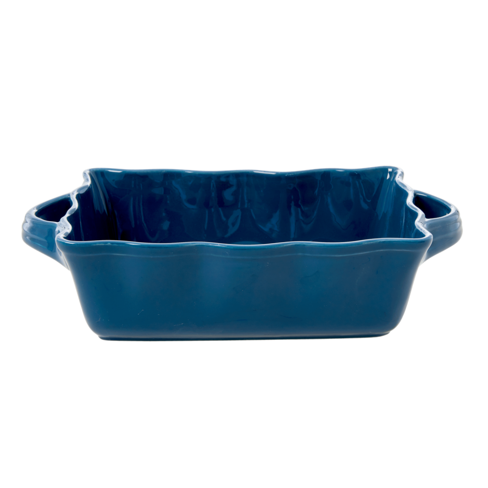 Medium Stoneware Oven Dish in Dark Blue by Rice DK